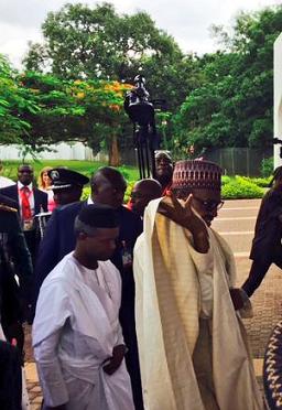 buhari osinbajo move aso rock